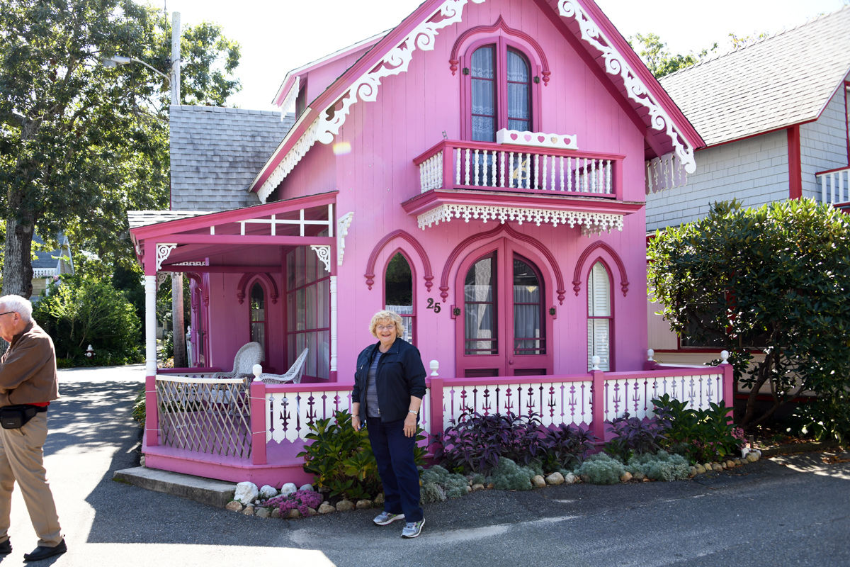 201 Bernice Mettenbrink with Gingerbread House.jpg